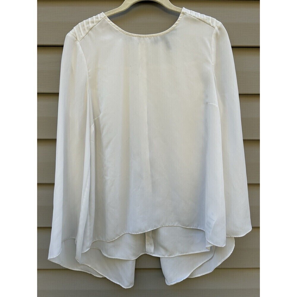 ROBERT RODRIGUEZ Blouse Size 10 Angel Wing Balloon Sleeve Flowy Split Back Fairy